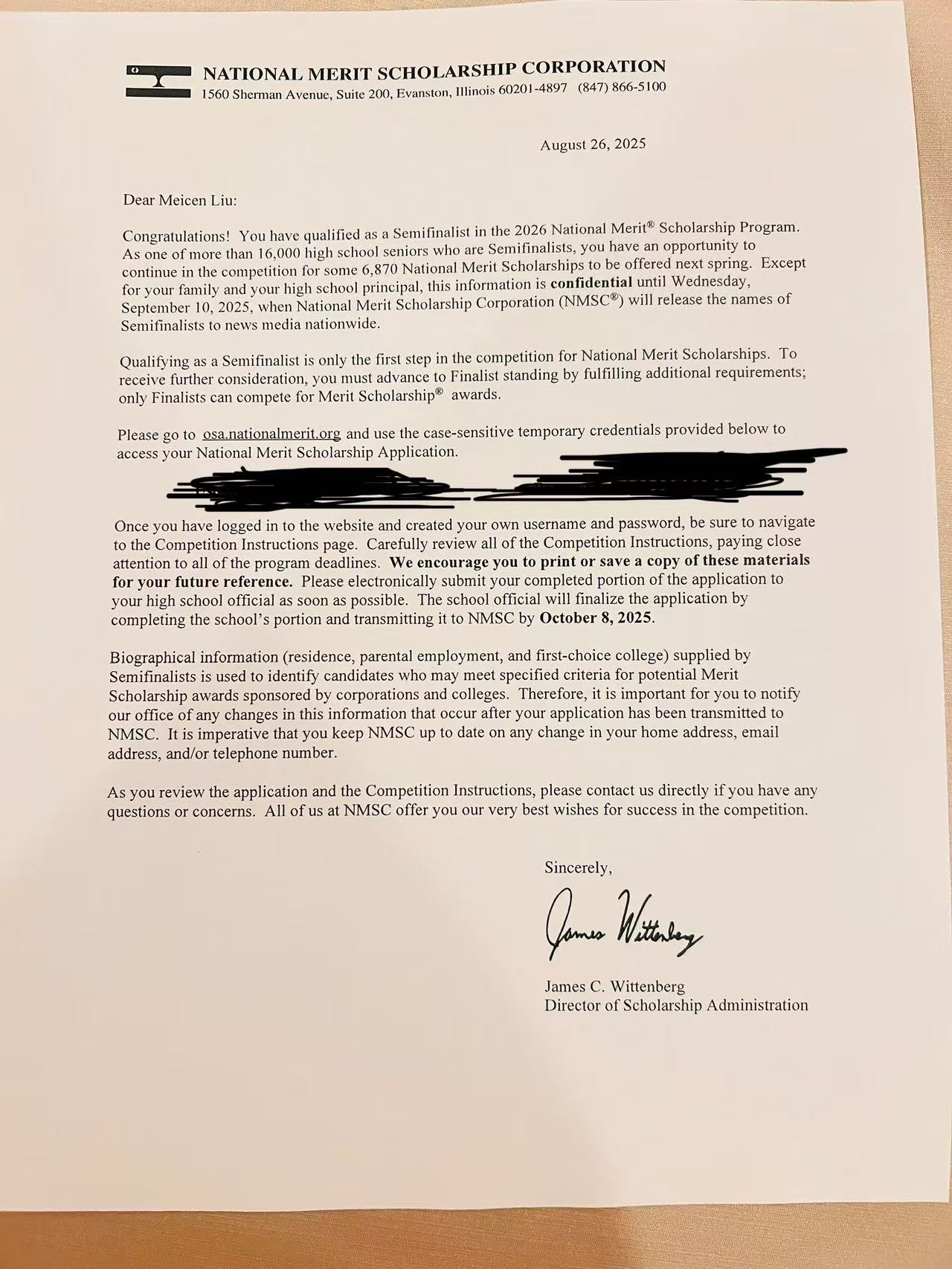 National Merit Scholarship Corporation